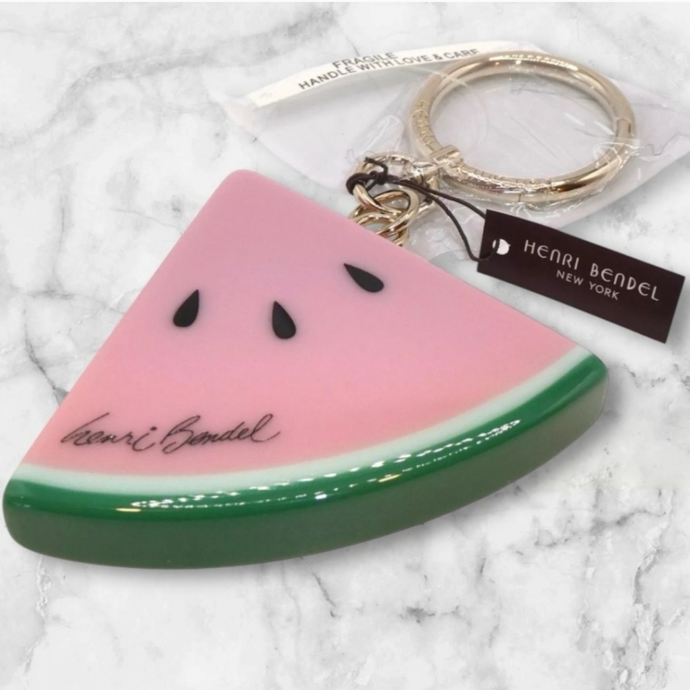 SOLD Henri Bendel Watermelon bag charm keychain - Picture 2 of 3